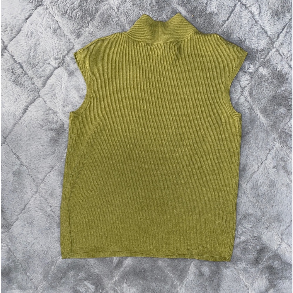 Coldwater Creek mock neck sweater vest made from silk. Great quality, Never worn
